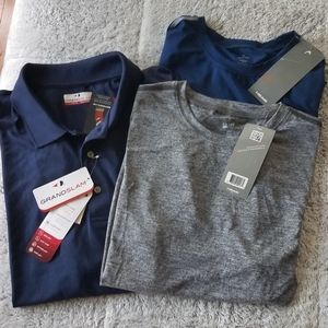 3/$15 NWT Grand Slam Golf polo & Head tees